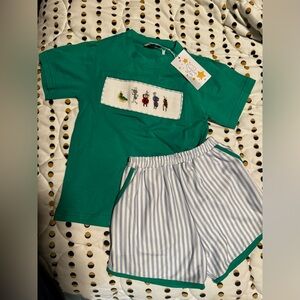 4t smocked bugs life shorts set nwt